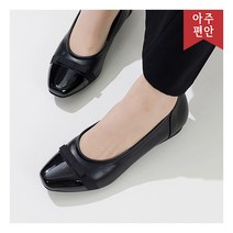 호박슈즈 2.5cm 단아한 리본 우레탄창 플랫슈즈 국내생산 로퍼 112170