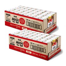 빠른배송 썬업 과일야채샐러드 레드 200ML 48팩 사무실 탕비실