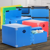 파란색 모음이사박스 이삿짐박스 pp박스 이사박스 이사용 플라스틱 박스 이사박스, 단프라리빙박스소형흰색