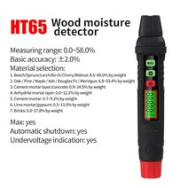HABOTEST 가스 누출 감지기 알람 가연성 가스 감지기 천연 메탄 모든 유형의 가연성 가스, ht65 목재 습도계, 없음