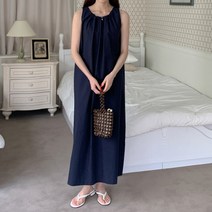 [바보사랑] 겟잇미 푸블제 트임 민소매 여름 홀터넥 롱원피스[겟잇미]