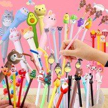 캐릭터볼펜 귀여운 예쁜볼펜 중성펜 0.5mm, 스퀴시 스타냥