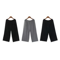 트렌디 플레이티드 밴딩 와이드팬츠 인생바지 회사용