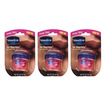 미국내수용 바세린 립 테라피 3개x7g Vaseline Lip Therapy - 0.25oz, 로지