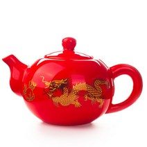 티포트 약탕기 Black Ceramic Tea pot Chinese Dragon TeaPot handmade easy kettle 세라믹 차 세트 주전, 02 02