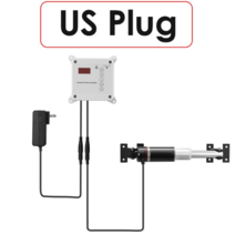 자동 닭장 도어 사이드 개방 타이머 라이트 센서 치킨 보호 도어 전기 가금류 클로저 키트 농장 케이지 도구, 우리 플러그 110v, 1-씨엔