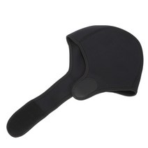 스쿠버모자 다이빙후드 잠수모자 서핑캡 다이빙 후드 head swim rubber for cap bathing dive gear swim, 검은색