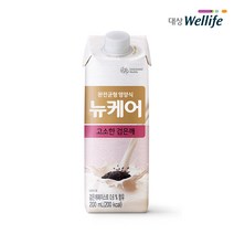 [대상웰라이프] 뉴케어 구수한맛 검은깨맛 아셉틱 200ml x 30팩, 고소한검은깨맛 30팩(CS캡)