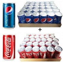 롯데 펩시콜라 190mlx(30캔) + 코카콜라 185mlx(30캔), 60캔, 190ml
