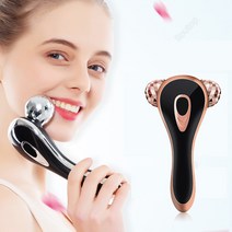 Routop 롤러 마사지기 3D V라인 리프팅 붓기 주름케어 전신사용 가능, 금색