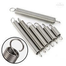 milovhi 다용도 스텐 고리 스프링 SUS304 후크 인장 스프링 용수철, 선경1.2mm, 10x40, 1개