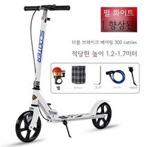 2발킥보드 클래식 퀵보드 주니어 초등생, 06.펄화이트