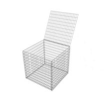 돌망태 개비온담장 돌 철망 담장 울타리 벽 그물 케이지조경 돌망태 강 보호 공원 8, 111m4mm 두께의 용융아연도금선