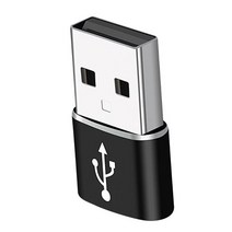 골드/블랙/레드/실버 옵션 고속 전송 USB 유형 A 남성-USB C 충전 포트 어댑터 변환기 색상, 03 Black