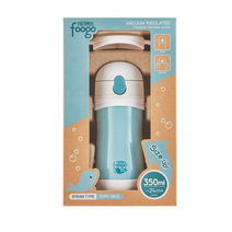 푸고 유아용 프리미엄 빨대컵 350ml, 블루, 7세트