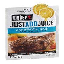 Weber Just Add Juice Marinade Mix Caribbean Jerk 1.12 OZ (Pa, 상세설명참조