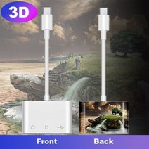 사용자 정의 3D USB c-sd/마이크로 SD 카드 판독기 USB 카메라 연결 키트 USB c-usb OTG 어댑터 새로운 iPad Pro 11