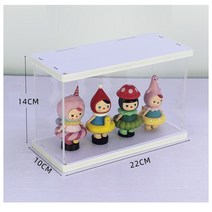 화이트 프레임 1단 아크릴 미니 피규어 레고 진열 케이스 장식장