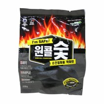 불멍 순간접화용 착화탄PT-220F 2104 원콜참숯 숯효능 캠핑용품