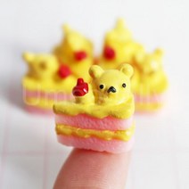 미니어쳐 가구 소품 1/6 스케일 인형 집 미니어처 케이크 빵 DIY 디저트 미니 음식 BJD 주방 액세서리, 5pcs cake 3