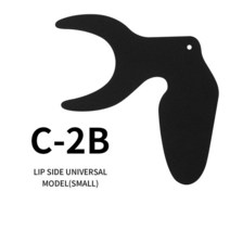치과 사진 이미지 대비 보드 구강 뺨 블랙 플레이트 스케일 마크 134 ℃ 오토클레이브 가능 1pc, 02 C-2B