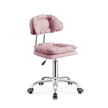 화장대 의자 바퀴의자 바의자 예쁜 인테리어의자, 창백한 핑크 도르래