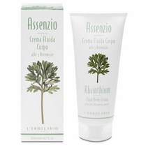 LErbolario - Absinthium 플루이드 바디 크림 방향족 우디 향 타라곤 제네피 홍화 오일 시어 버터로 톤 스킨 감소 크루얼티프리 189.9g (6.5온스)