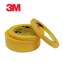 3M 내열마스킹테이프 244 50mm 100mm 150mm 200mm X 50M 자동차도장 3D프린터용 종이테이프, 200mmX50M