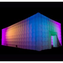 다채로운 빛을 가진 팽창 식 천막 부스 백색 당 사건 사용 집, [08] 6x6x3.5