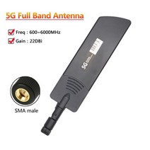 신호 향상 600 ~ 6000Mhz 5G 4G LTE 3G GSM 공중 22dbi 옴니 와이파이 라우터 안테나 TS9 SMA 수 및 마그네틱 베이스 포함, SMA male