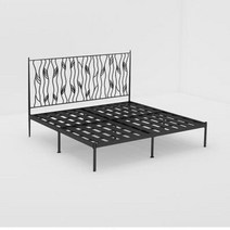 스마트침대 북유럽 현대적인 미니 멀리 즘 환경 보호 단 철 침대 프레임 12 15 18 m, 6+120x200cm