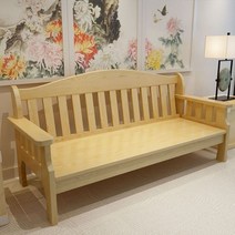 원목 목재 나무 좌식 쇼파 쇼파 거실 3인용 4인용 긴, 4인 200x60x90 바니쉬 칼라 외