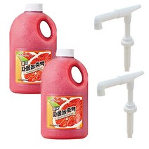 흥국에프앤비 자몽농축액1.5L 2개+전용펌프2개