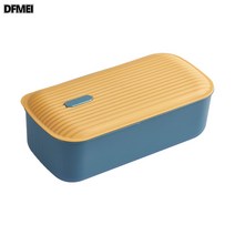 DFMEI 가정용 수저통 주방 물빠짐 수저통 뚜껑이 있는 방진식기 수납함, 수묵청