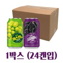 블랙사파이어/샤인머스캣 스파클링 캔 2종 1박스(24캔입), 샤인머스캣24캔