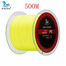 볼링 아대 볼링용품 손목신제품 2019 M 300M 500M 4 가닥 8-80LB 꼰 낚싯줄 PE 다목적 브레이드 라인 와이, 10 Yellow 500M_06 20LB 0.18MM