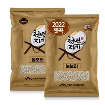 [보리쌀구매] 천년지기 늘보리쌀 10kg 2022년산 늘보리 햇보리쌀, 1포
