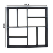 벽돌 바닥 장식 데코 시멘트 누워 금형 타일 엠보싱 인쇄 금형 안뜰 정원 조경 포장 콘, c