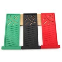 3D carpenter measuring ruler 3D Angle ruler square wood measuring tool carpenter marking ruler hole, green