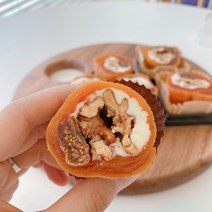 귀한곶감말이[12P] [무화과크림치즈호두말이] 선물용투명상자 / 고급스러운보자기+노리개, 기본투명상자