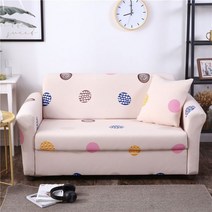 미니쇼파 소형 에어쇼파 2021 새로운 1/2/3/4 Seater 스트레치 격자 무늬 소파 슬리퍼 탄성 커버 거실 의자, 02 02_03 3-Seater 190-230cm