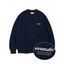 비바스튜디오 LOCATION CREWNECK [NAVY]