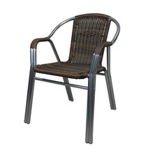 라탄 알루미늄체어 야외용 테라스의자, 신형 두줄라탄