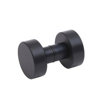 강화도어손잡이 원홀 블랙헤어라인 55x20TxH40mm 유리문 문고리