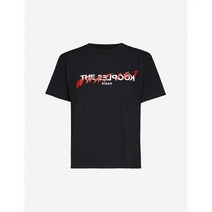 THE KOOPLES 로고 프린트 코튼 저지 티셔츠 - BLA01