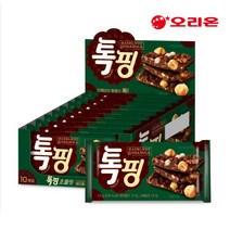 오리온 톡핑 초콜릿 헤이즐넛 & 그래놀라, 43g, 10개