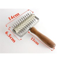 스테인레스 스틸 휠 피자 빵 바늘 펀치 롤러 피자 호브 나무 손잡이 bakeware 피자 가위 피자 커터 피자, kind 1