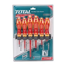 드라이버 절연세트 십자 일자 나사 조이기풀기 6PCS, 121322, 6개