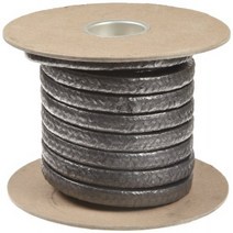 Palmetto 1030AF Series Graphite Impregnated Kynol/Aramid Compression Packing Seal Dull Gray 3/8” S, 1