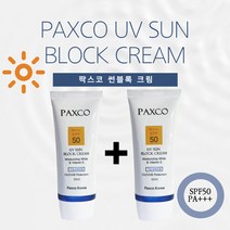 (1+1) 백탁없는 선블록 크림 끈적임없는 팍스코 선크림